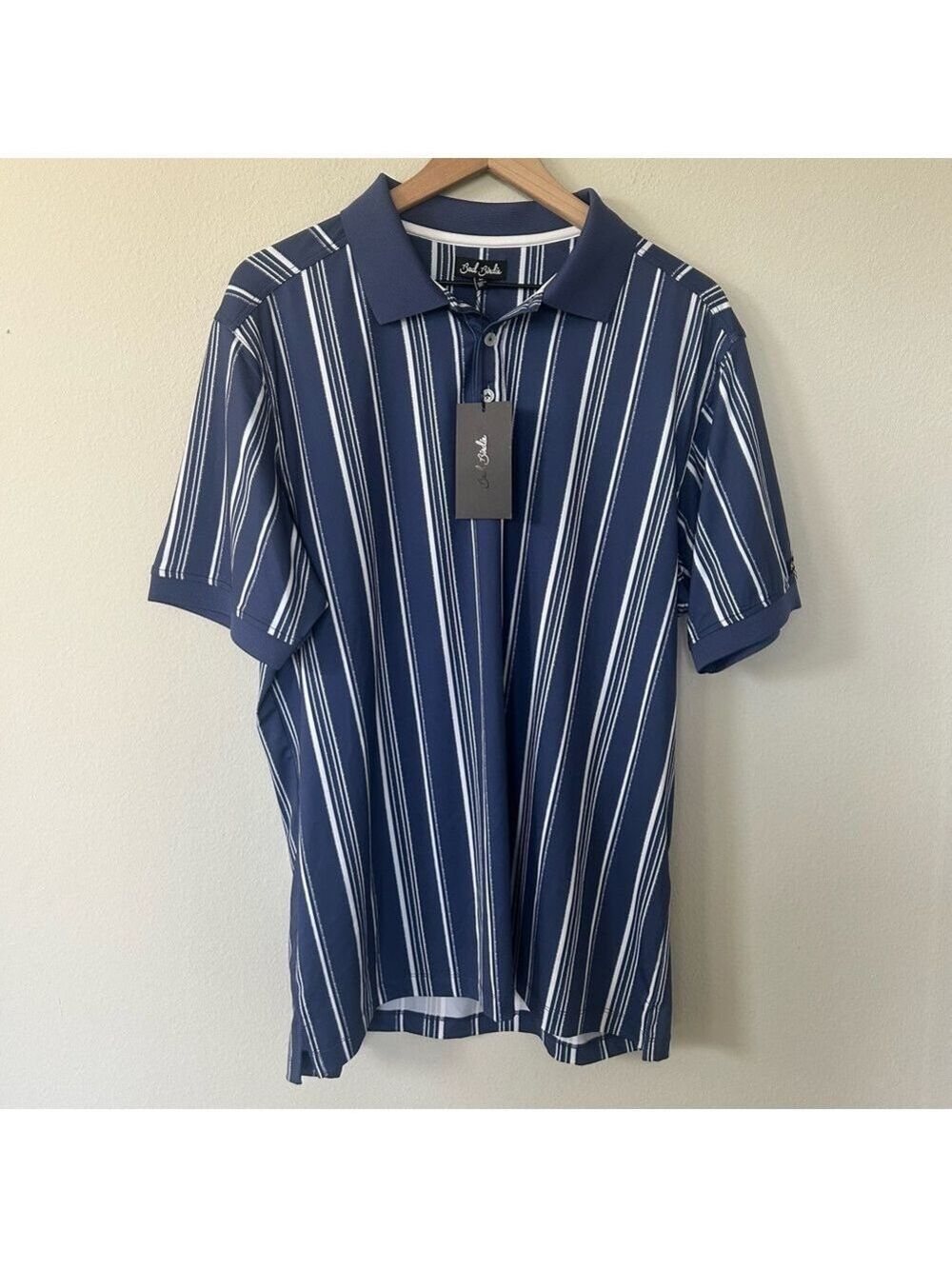 Bad Birdie Winning Streak Polo Shirt Mens XL Blue Rigid Performance Golf NWT